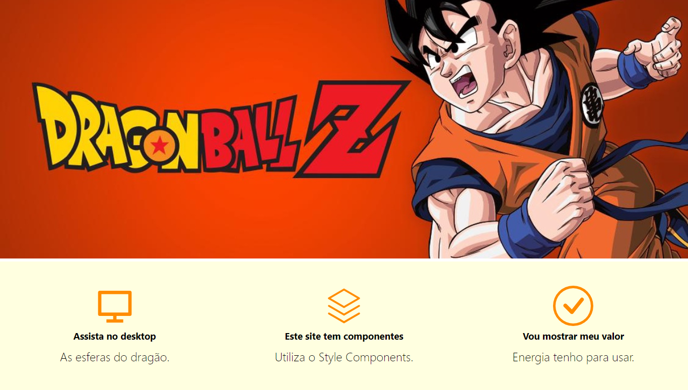 Preview do projeto Dragon Ball